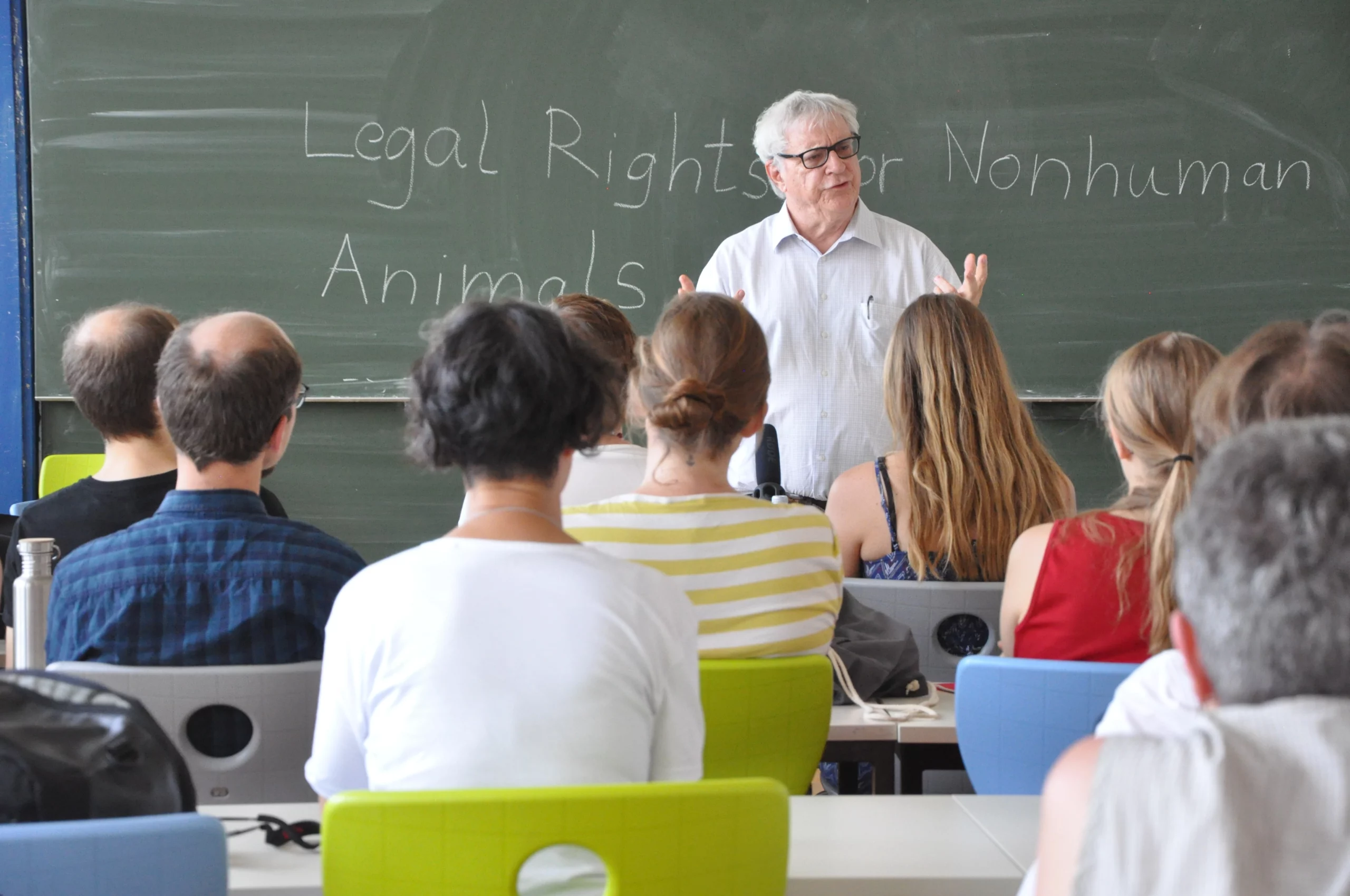 Steven M. Wise teaching a class